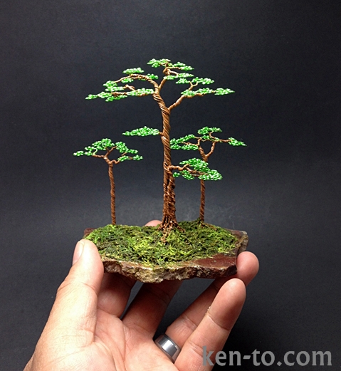 Wire bonsai tree