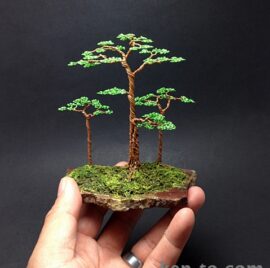 Wire bonsai tree